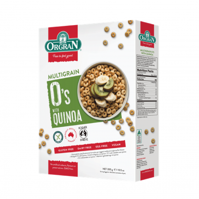 Orgran - Cercuri multicereale pentru mic dejun cu Quinoa fără gluten x 300g [2]