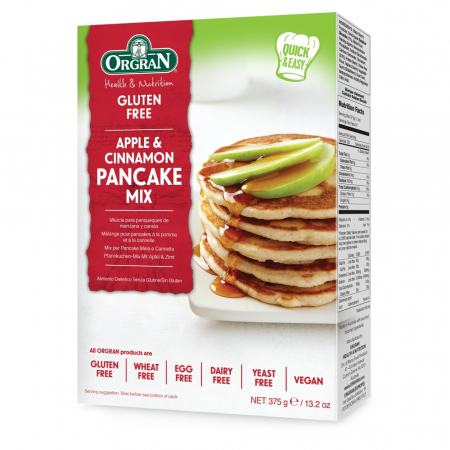 Desert - Orgran - Amestec pentru clatite cu mar si scortisoara fără gluten x 375g