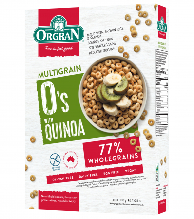 Mic dejun - Orgran - Cercuri multicereale pentru mic dejun cu Quinoa fără gluten x 300g