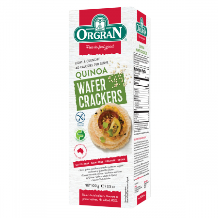 Paine uscata - Orgran - Crackers din Quinoa fără gluten x 100g