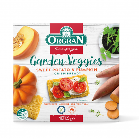 Paine uscata - Pâine uscată Veggies Garden Cartof dulce și Dovleac, fără gluten, Orgran - 125g
