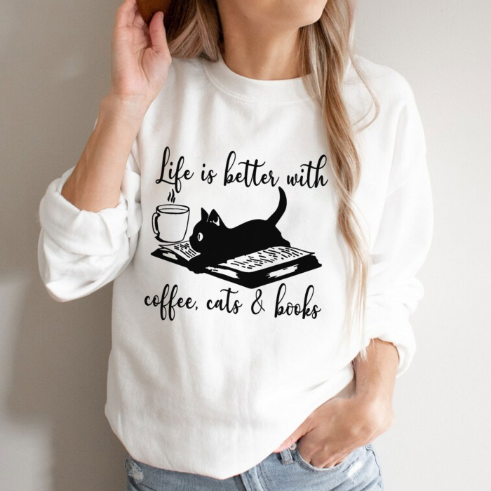 Bluza Coffee Cats Books [1]
