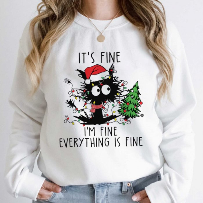 Bluza Fine Cat Christmas [1]