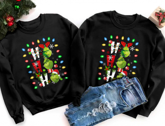 Bluze Cuplu Ho Ho Grinch [1]