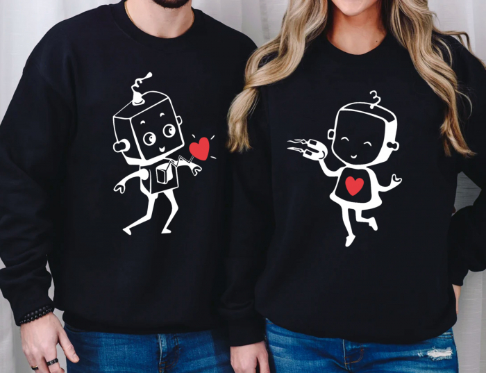 Bluze Cuplu Robot Love [1]