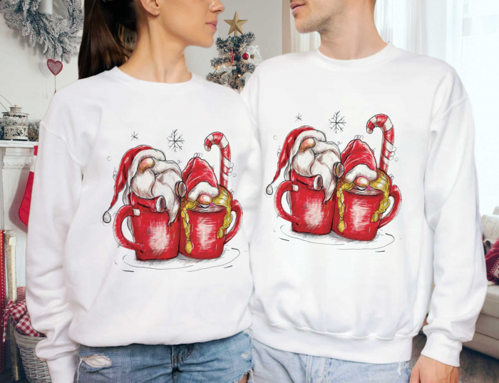 Bluze Cuplu Red Gnomes [1]