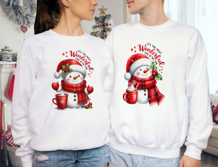 Bluze Cuplu Wonderful Snowman [1]