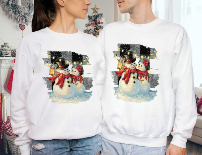 Bluze Cuplu Snowman Love [1]
