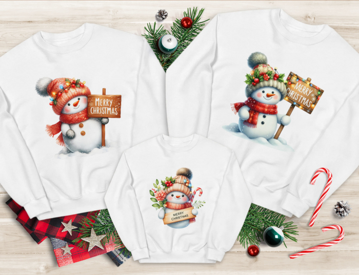 Bluze Familie Jolly Snowman [1]
