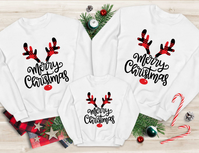 Bluze Familie Merry Reindeer [1]