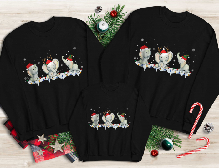 Bluze Familie Snow Elephants [1]