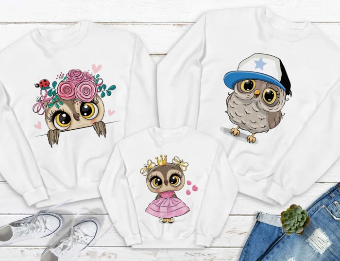Bluze Familie Pink Owls [1]