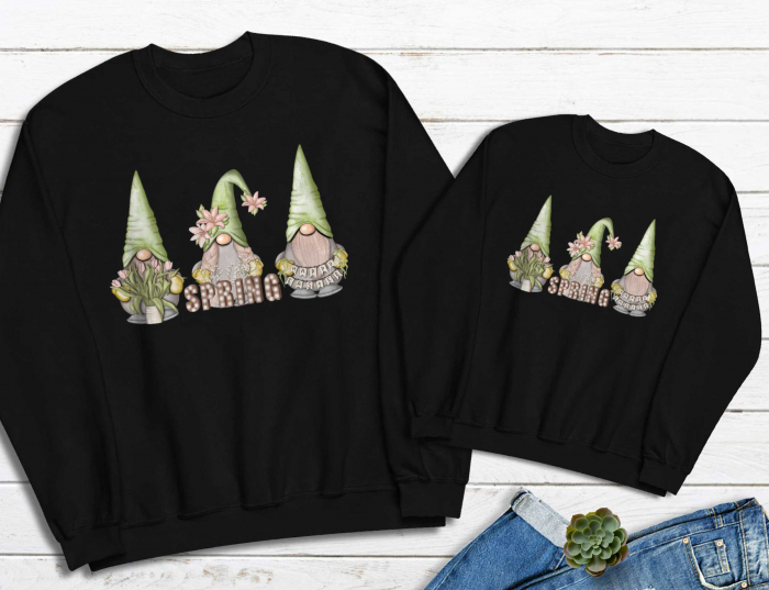 Bluze Mama Copil Spring Gnomes [1]