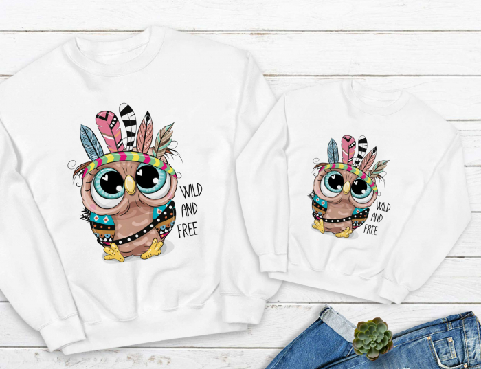 Bluze Mama Copil Wild Owls [1]