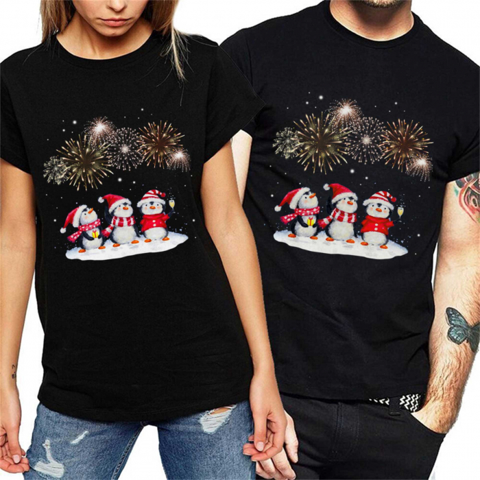 Set Cuplu New Year Penguins [1]
