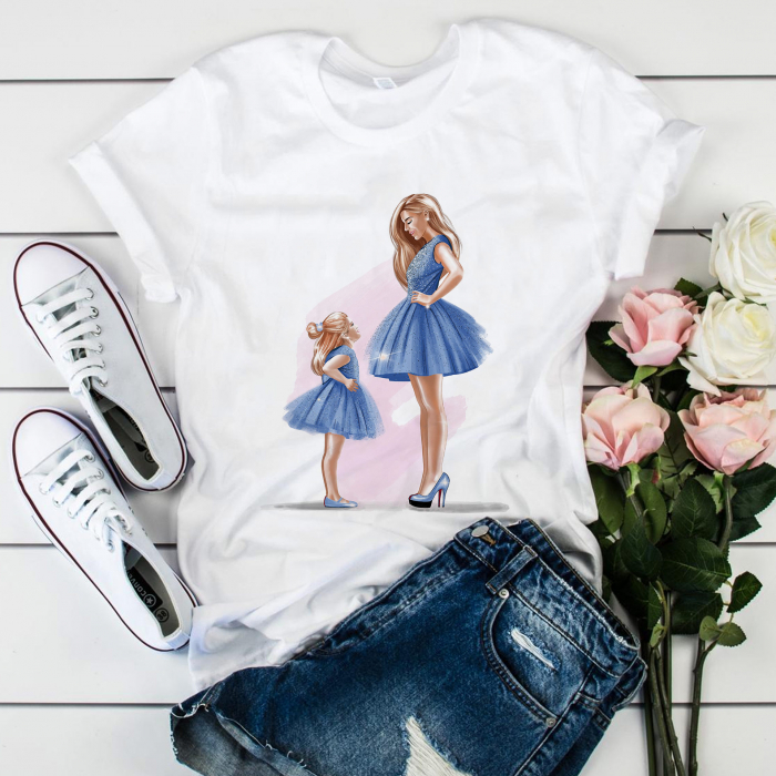 Tricou Blue Dress Mom [1]