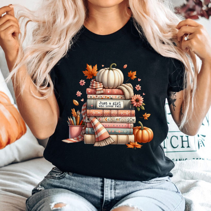 Tricou Negru Fall Books [1]