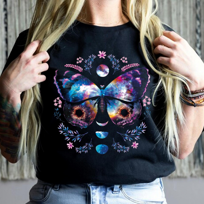 Tricou Negru Mystic Butterfly [1]