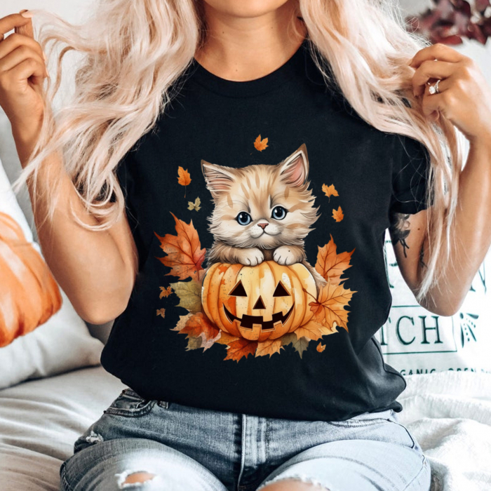 Tricou Negru Kitty Lantern [1]