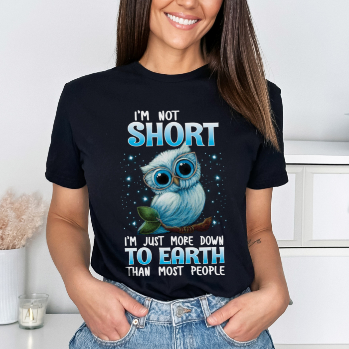 Tricou Negru Short Owl [1]