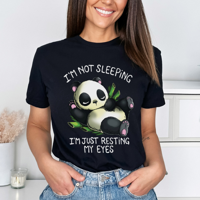 Tricou Negru Sleepy Panda [1]