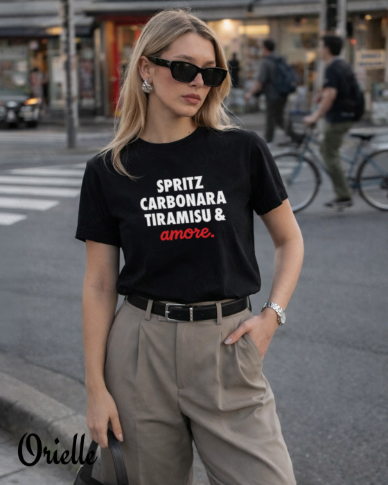 Tricou Negru Spritz and Amore [2]
