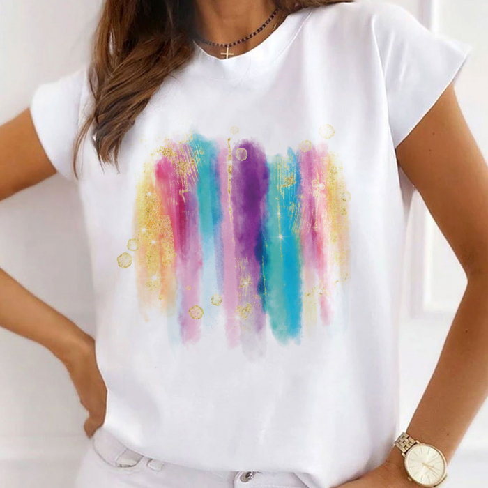 Tricou Promo Rainbow Strokes [1]