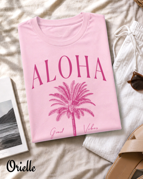 Tricou Relaxed Fit Aloha Vibes [2]