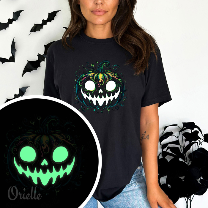 Tricou Relaxed Fit Fosforescent Pumpkin [2]