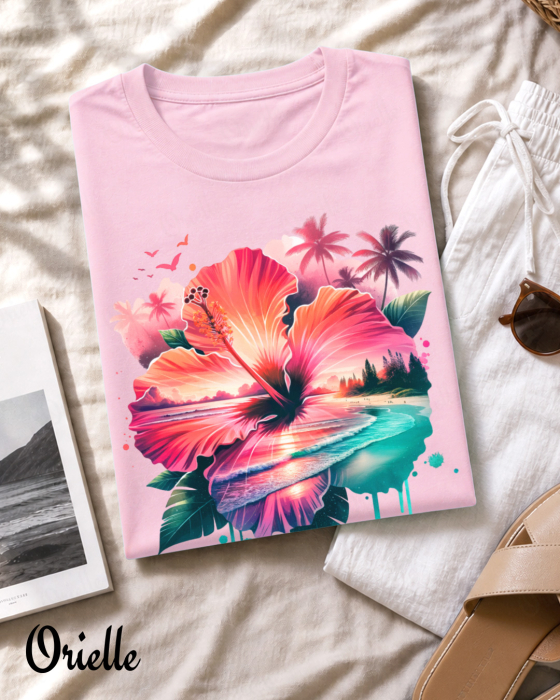 Tricou Relaxed Fit Exotic Sunset [2]