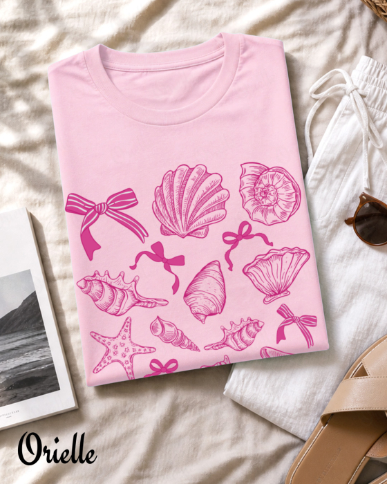 Tricou Relaxed Fit Girly Sheashells [2]