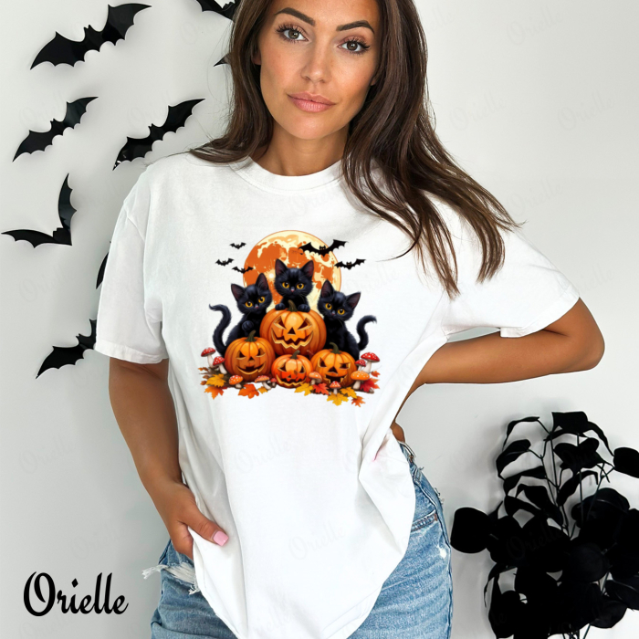 Tricou Relaxed Fit Full Moon Cats [1]