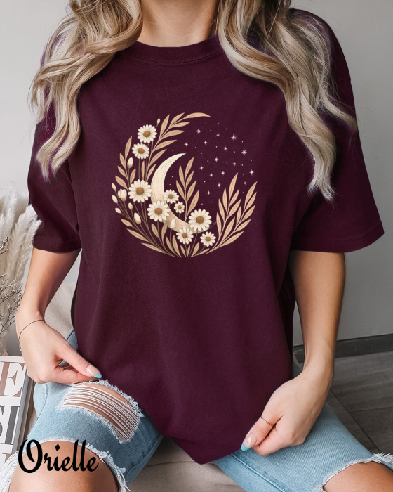 Tricou Relaxed Fit Moon Daisies [1]