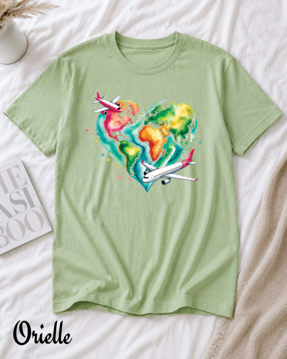 Tricou Relaxed Fit Travel With Love [2]