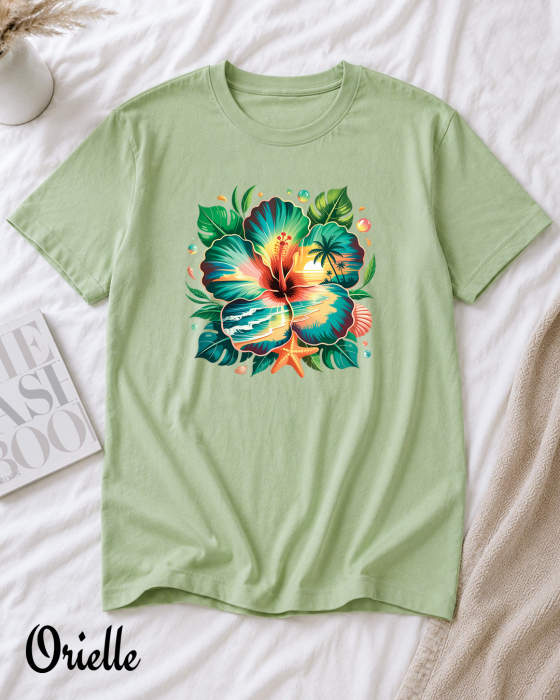 Tricou Relaxed Fit Tropical Hibiscus [2]