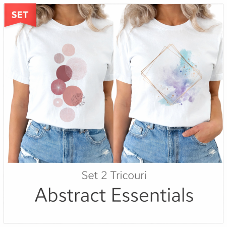Pachete Tricouri - Set 2 Tricouri Abstract Essentials