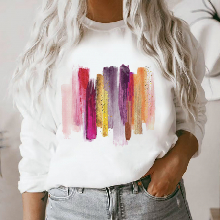 Bluze - Bluza Purple Strokes