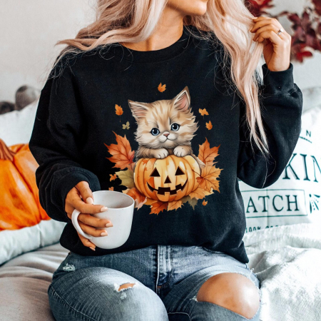 Bluze Toamna - Bluza Kitty Lantern