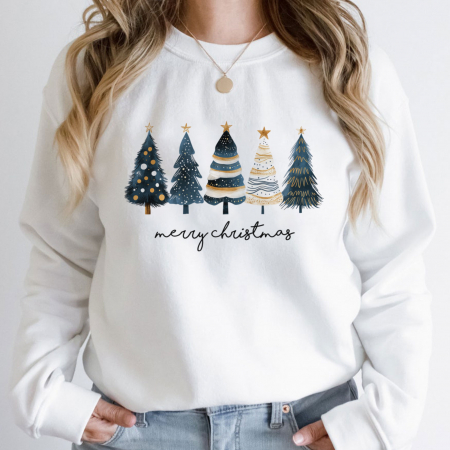 Bluze Craciun - Bluza Blue Pines