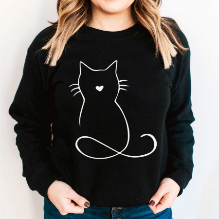Bluze - Bluza Drawing Cat
