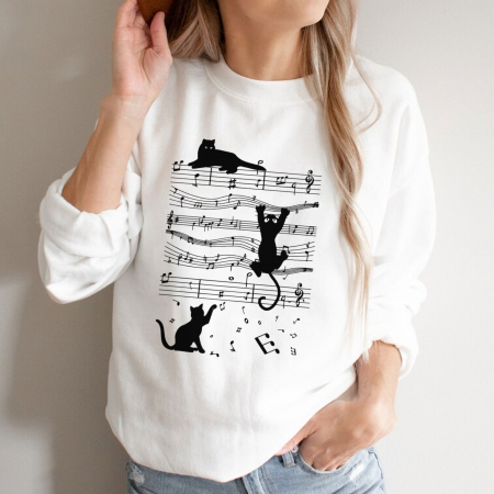 Bluze - Bluza Music Cat
