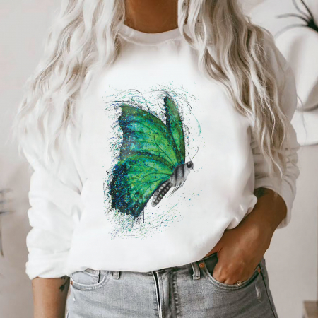 Bluze - Bluza Emerald Butterfly