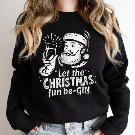 Promo - Bluza Promo Negru Christmas Gin