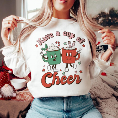 Bluze Craciun - Bluza Retro Cheer