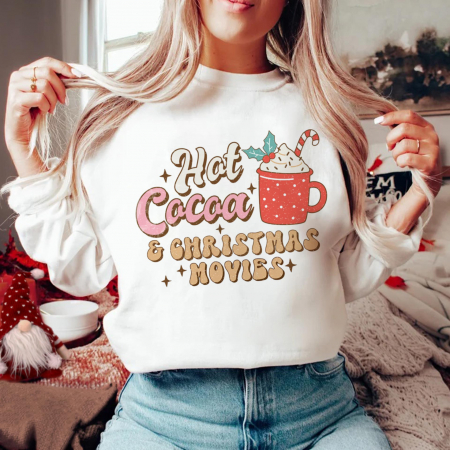 Bluze Craciun - Bluza Retro Cocoa