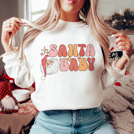 Bluze Craciun - Bluza Retro Santa