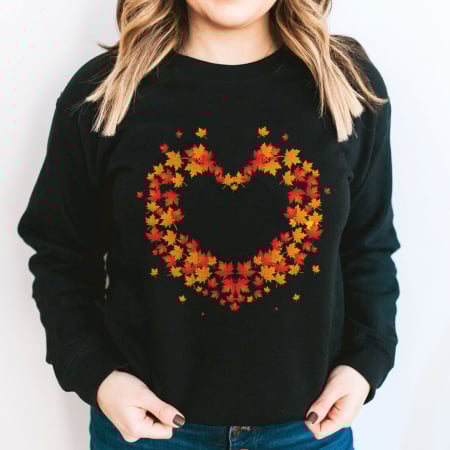 Bluze Toamna - Bluza Leaf Heart