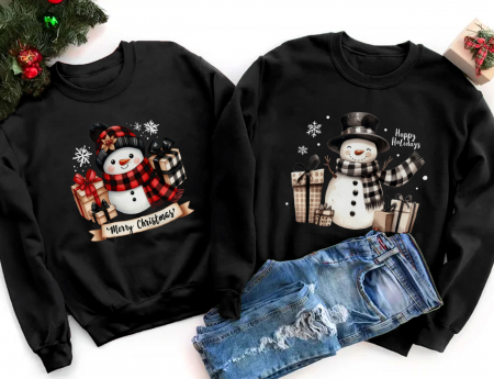 Bluze Cuplu - Bluze Cuplu Frosty Gifts