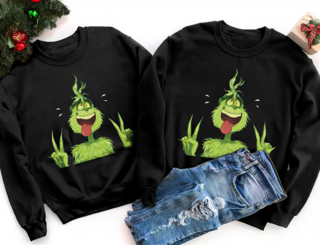Seturi Bluze - Bluze Cuplu Crazy Grinch