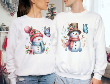 Seturi Bluze - Bluze Cuplu Frosty Friends